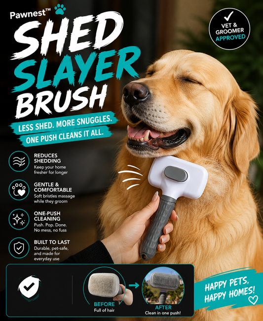 Pawnest™ Shed Slayer Brush